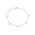 Pulseira de Aço Inoxidável com Zircônias Rosa - comprar online