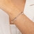 Pulseira de Aço Inoxidável com Zircônias Cristal na internet