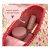 Cosmetiquero Floreado Rojo Acolchado - Beauty Land