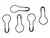 Alfiler de gancho perita de 2cm x docena - comprar online