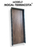 Puerta Placa NOGAL TERRACOTA - Marco Chapa N22 - Melamina 5,5mm - comprar online
