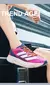 Sapatos de casal feminino altura aumentada leve esportes lento corrida sapatos c