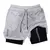 fitness shorts anime 3d dupla camada - comprar online