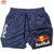 Red bull mais novo shorts dos homens 2 em 1 corrida treinamento ginásio shorts