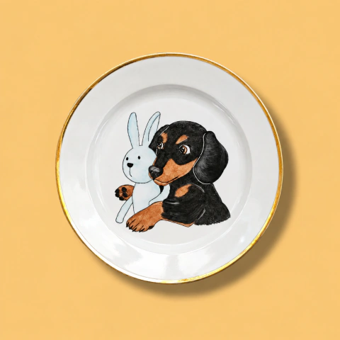 Plato playo filete dorado