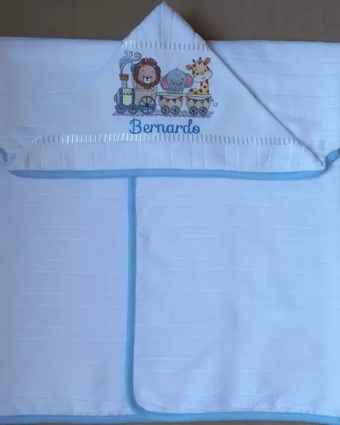 Toalha de Banho com Capuz Grande Safari no Trem