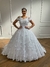 Vestido de Noiva Princesa com Renda 3D e Bordado em Pérolas - Semi Novo - comprar online