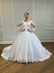 Vestido de Noiva Modelo Princesa com Renda e Brilho - Semi Novo - comprar online