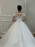 Vestido de Noiva Modelo Princesa com Renda e Brilho - Semi Novo - loja online