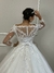 Vestido de Noiva Modelo Princesa com Renda e Brilho - Semi Novo na internet