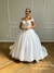 Vestido de Noiva Princesa com Renda Soutache e Ombro a Ombro - Faggion Noiva