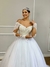 Vestido de Noiva Modelo Princesa Ombro a Ombro - Semi Novo na internet