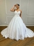 Vestido de Noiva Modelo Princesa com Alça Fina e Renda - Semi Novo na internet
