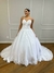 Vestido de Noiva Modelo Princesa com Alça Fina e Renda - Semi Novo - comprar online