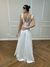 Vestido de Noiva Fluido Boho Chic Poá - Semi Novo - Faggion Noiva