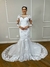 Vestido de Noiva Modelo Sereia com Renda e Bordado - Semi Novo - comprar online
