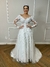Vestido de Noiva Evasê Boho Chic Off White - Semi Novo