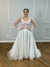 Vestido de Noiva Boho Chic Fluido com Renda e Brilho - Semi Novo na internet
