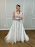 Vestido de Noiva Boho Chic Fluido com Renda e Brilho - Semi Novo - comprar online