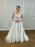 Vestido de Noiva Boho Chic Fluido com Renda e Brilho - Semi Novo - comprar online
