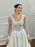 Vestido de Noiva Boho Chic Fluido com Renda e Brilho - Semi Novo - loja online