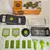 Vegetable cutting artifact multi-functional diced potato shredder grater househo - loja online