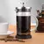 Pote de café francês com filtro, vidro de borosilicato alto, perfurador manual na internet