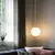 Led bola de vidro luminária lustre luzes casa interior cozinha ilha restaurante - comprar online
