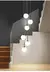 Led bola de vidro luminária lustre luzes casa interior cozinha ilha restaurante