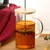 Pote de café francês com filtro, vidro de borosilicato alto, perfurador manual - loja online