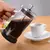Pote de café francês com filtro, vidro de borosilicato alto, perfurador manual - InterMIX   imports 