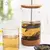Pote de café francês com filtro, vidro de borosilicato alto, perfurador manual na internet
