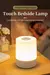 Toque noite lâmpada usb led interruptor de controle remoto recarregável três - comprar online