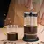 Pote de café francês com filtro, vidro de borosilicato alto, perfurador manual - comprar online