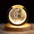 Lâmpada de cristal 3D com galáxia e projeção planetária, luz noturna USB pa - comprar online