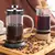 Imagem do Pote de café francês com filtro, vidro de borosilicato alto, perfurador manual