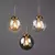 Imagem do Lustre de metal luxuoso moderno, nórdico, criativo, led, luminária pendente de