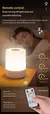 Toque noite lâmpada usb led interruptor de controle remoto recarregável três - loja online