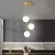 Led bola de vidro luminária lustre luzes casa interior cozinha ilha restaurante - loja online