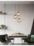 Lustre de metal luxuoso moderno, nórdico, criativo, led, luminária pendente de - loja online
