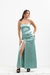 Imagen de VESTIDO VERO SATEN TAJO ABIERTO