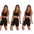 Kit 3 Short Feminino Fitness Academia com Bolso de Tela Porta Celular | B004