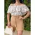 Imagem do Conjunto Feminino Cropped Short Feminina Bolso Cintura Alta Crepe