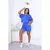 Conjunto Femenino Cropeed Manga Morcego e Shorts - comprar online
