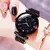 Reloj mujer moda feminina céu estrelado relógios magnéticos fivela malha cint na internet