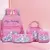 Imagem do Conjunto de mochila Hello Kitty 4 peças – alças comandadas, fecho de correr,