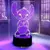 3d ilusão ponto led night light com controle remoto toque inteligente decoração do quarto lâmpada aniversário dia dos namorados presentes de natal na internet