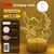 Imagem do 3d ilusão ponto led night light com controle remoto toque inteligente decoração do quarto lâmpada aniversário dia dos namorados presentes de natal