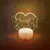 3d ilusão ponto led night light com controle remoto toque inteligente decoração do quarto lâmpada aniversário dia dos namorados presentes de natal - comprar online