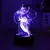 3d ilusão ponto led night light com controle remoto toque inteligente decoração do quarto lâmpada aniversário dia dos namorados presentes de natal - comprar online
